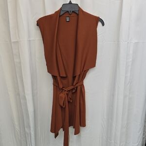 Brown Sleeveless Vest